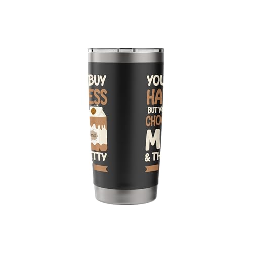 Chocolate Milk Is Happiness Design Chocolate Milk Lover Stainless Steel Insulated Tumbler