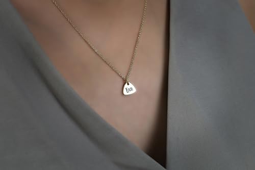Collier Nom Personnalisé en Argent - Pendentif Trillion Gravé Chic - 2