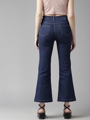 Image of GUTI Womens High Rise Crop Length Jeans()