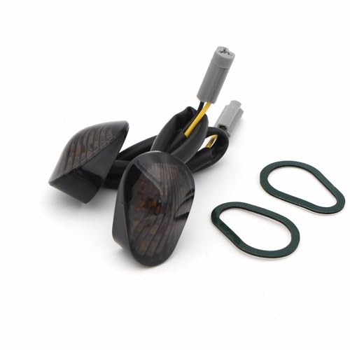 Clignotants moto LED encastrés pour YZF R1 2002-2014 noir ampoules claires
