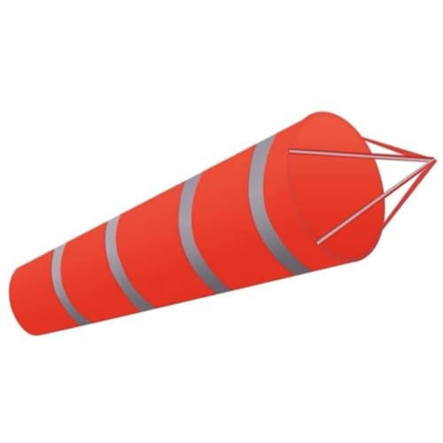 吹き流し 風測定バッグ ソックス 長さ80cm/100cm/150cm/200cm/300cm風速計 風力計 風向き 風の測定 夜光防水 反射ベルト 航空吹き流し 風速風量測定用 室外 作業現場 漁業/空港/農業/気象観測 風力事業に適用、反射吹流し、反射