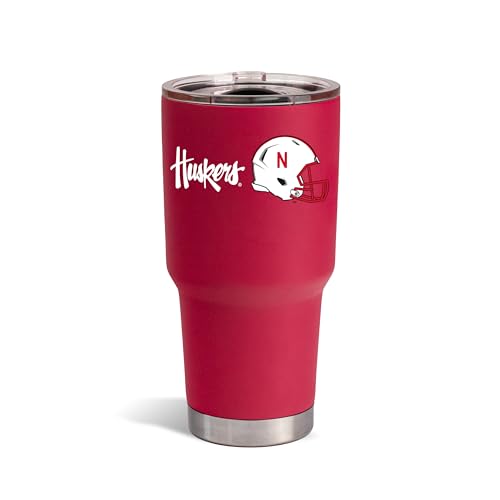 The Memory Company Officially Licensed NCAA - University of Nebraska, Lincoln 30oz Tumbler with Bottle Opener Bottom