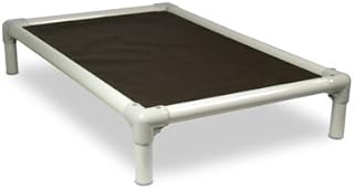 Kuranda Elevated Outdoor Bed - Almond PVC - Sunsure Textilene Fabric (Large - 40