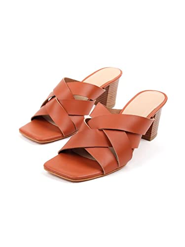 GenericTAN BLOCK HEELS