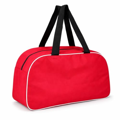 Image of Primrose 25L Travel Duffel Bag, 18 Inch Lightweight Gym and Weekend Bag for Men and Women, Red