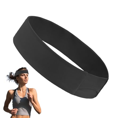 Diadema que absorbe la humedad, de entrenamiento para mujer, banda deportiva transpirable, accesorios de gimnasio de secado rápido, tela elástica en 4 direcciones para entrenamiento, correr