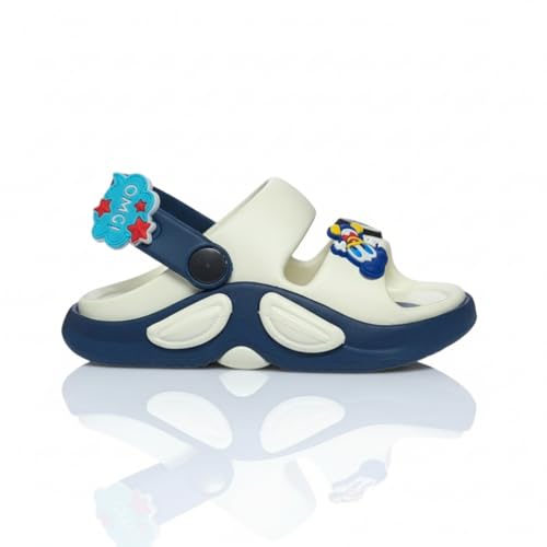 Image of GLJ Kids Comfort Clogs Sandals for Boy and Girl, 1 to 14 Years, Two-Strap Design, Easy to Wear Slip On, Dust and Waterproof, 1100