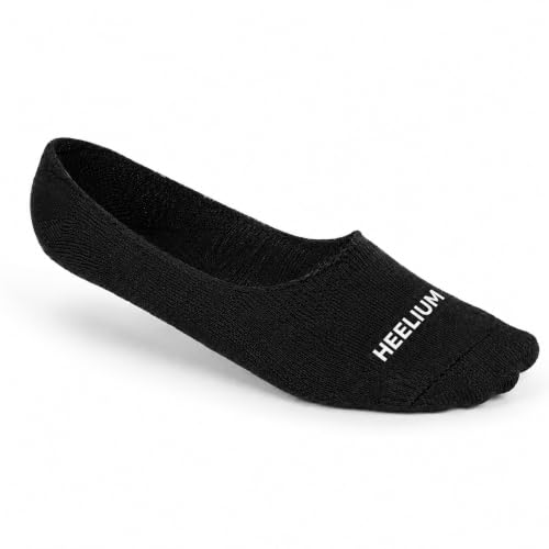 Image of HEELIUM Bamboo No Show Socks for Men | Odour Free & Breathable | 3X Softer Than Cotton Socks | Low Cut Socks | Size (UK 6-10)