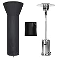 Outdoor Heater Cover, Patio Heater Covers with Zipper and Storage Bag, 89"H x 33"D x 19"B Waterproof Heavy Duty Heater Covers for Standing Patio Heater(Black)