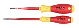 Wiha 32189 Insulated Screwdrivers Slim No.2 and 4.5, 2-Piece Set
