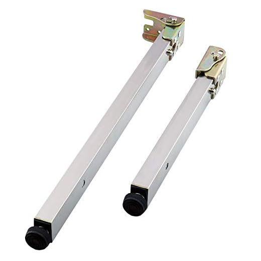 ZAZAP-1 Furniture Legs Adjustable Stainless Steel DIY Metal Desk Legs,Folding Telescopic Bar Desk Legs Support Legs Push-Pull Lift Dining Tables Cabinet Legs, with Protective Base Screws,1 Piece