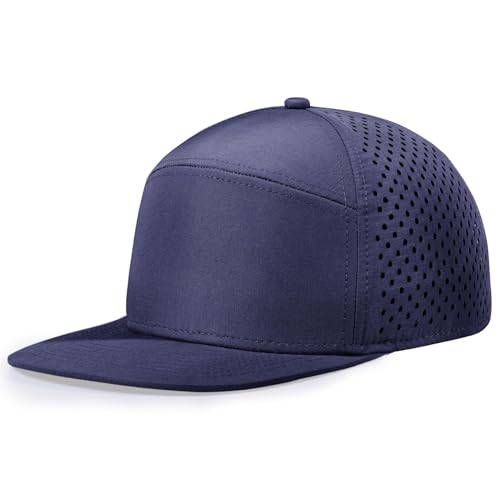 Image of LiuSuper XXL Baseball Cap - Extra Large Flat Brim Snapback 5 Panel Trucker Hat for Big Heads