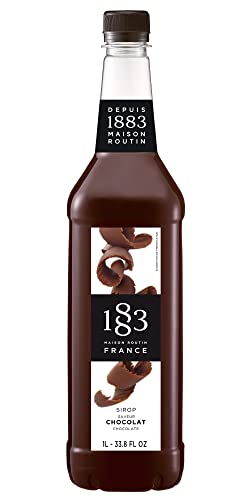 Image of 1883 Chocolate Syrup for Drinks, Made in France, 1 Liter Plastic Bottle