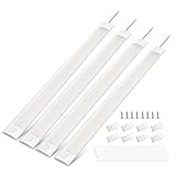 Bonlux Éclairage intérieur pour auto LED 12V, Barre Led 12v Voiture Interieur, pour cuisine de camping car avec interrupteur, 4000K 1200LM, 4Piezas