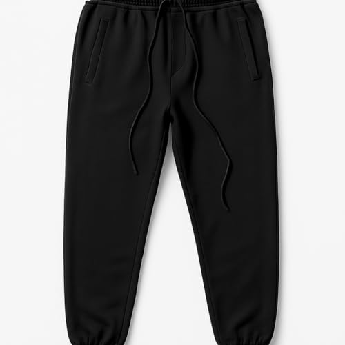 بنطلون رياضي كاجوال للرجال، قماش بسكوتة مريح، مع جيوب وحزام مطاطي للشباب والرجال من ميزا (رمادى فاتح, XL)