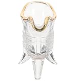 Mikinona Goldbemalte King Cup Trinken Cocktail Wein ästhetisch Dekorative Glasbecher Kreativer Glasbecher Vintage Cup kreativer und exquisite Glasbecher Transparent