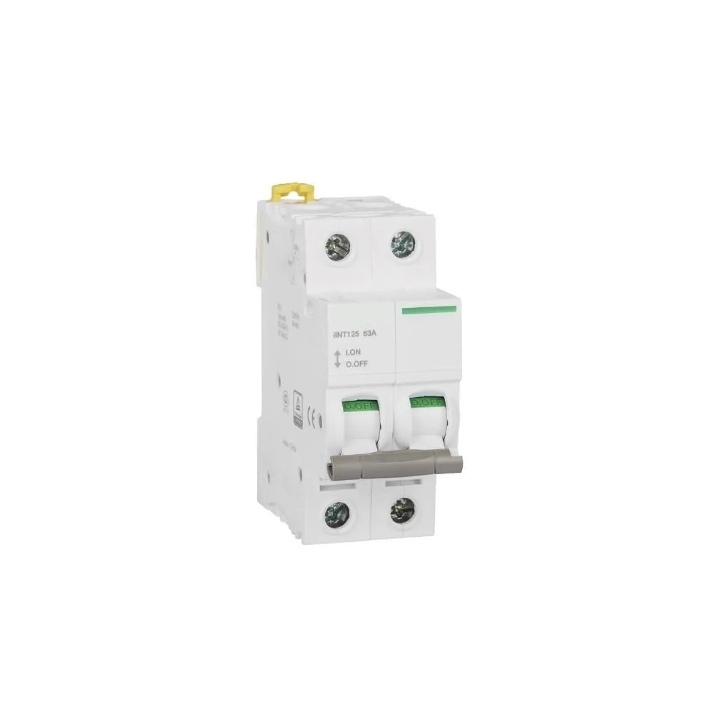 Interruttore Differenziale Puro Salvavita, Tipo C 2P 32A, 63A, 80A, 100A, Interruttore Elettrico Miniaturizzato Magnetico Termico 125A 400VAC 50HZ 6KA(63A)