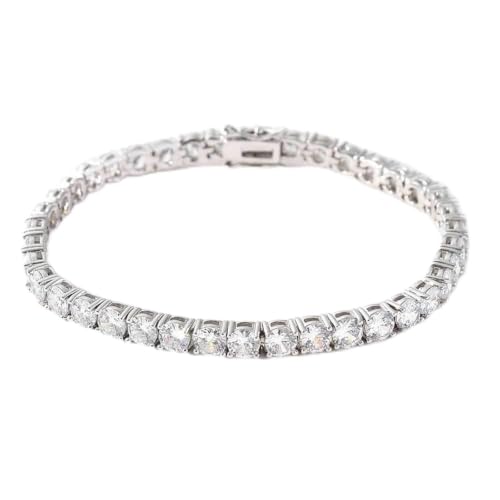 Bracelet tennis argent sterling pour homme et femme bijou de soirée