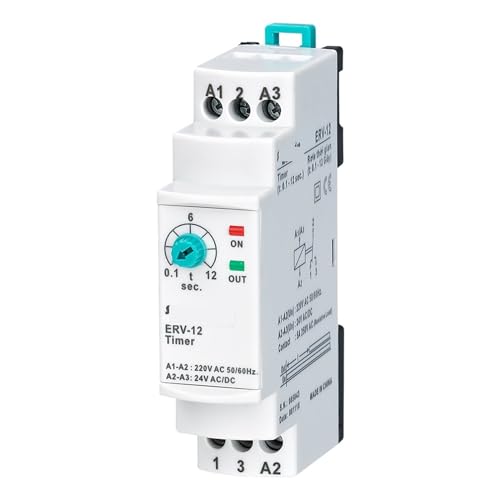 Relais temporisé ERV électronique évite les surcharges électriques 0.1-12s