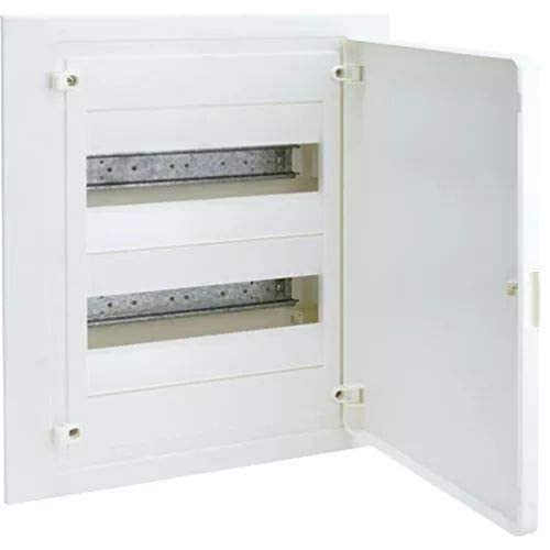 Caja empotrable golf serie VF, 2 filas, 24M, con puerta opaca blanca