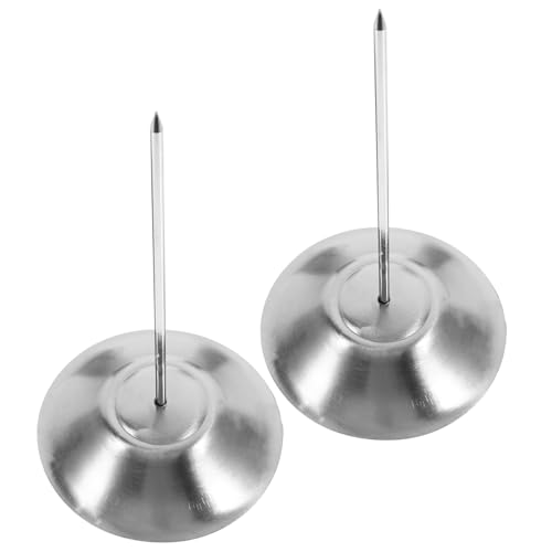 KICHOUSE 2pcs Receipt Needle Folder Desk Holder for Restaurant Receipt Spindle Receipt Holder Spindle Check Spindle for Restaurant Steel Bill Fork Message Holder Spike Bill Holder Silver