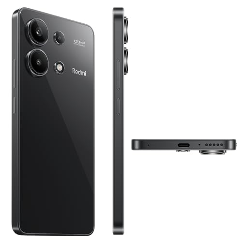 Xiaomi Redmi Note 13 4G LTE (256GB + 8GB) 6.67" 108MP (for Tmobile Mint Tello Global) Global Version (Midnight Black)