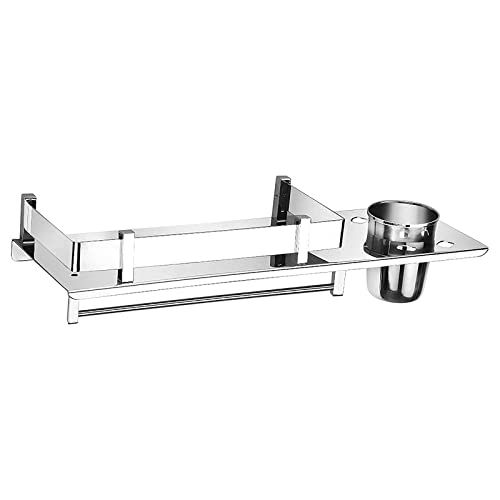 GLOXY ENTERPRISE 3 in 1 Shelf Rack for Bathroom Multipurpose Stainless Steel Bathroom Shelf/Rack/Towel Hanger/Tumbler Holder/Tooth Brush Holder Bathroom Accessories (15 x 5 Inches) (B09MF9BYNT) Amazon Price History, Amazon Price Tracker