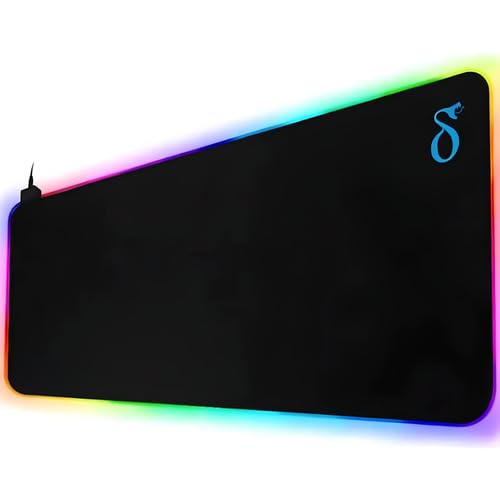 Mousepad Gamer Rgb 80x30 Base Antiderrapante Iluminação Led