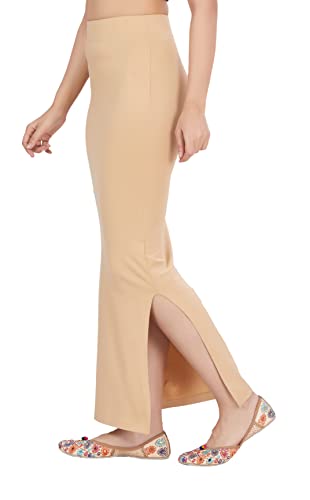 Image of Studio Shringaar Women's Pure Cotton Stretchable Saree Shapewear Petticoat