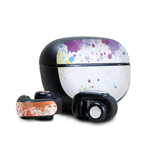 Image of Glossy Glitter Skin Compatible with Bose Ultra Open Earbuds - Splash of Color - Premium 3M Vinyl Protective Wrap Decal Cover - Easy to Apply | Crafted in The USA by MightySkins