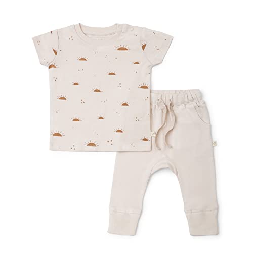 Image of MakeMake Organics GOTS Certified Organic Cotton Infant Toddler Tee and Pant Sets Outfit