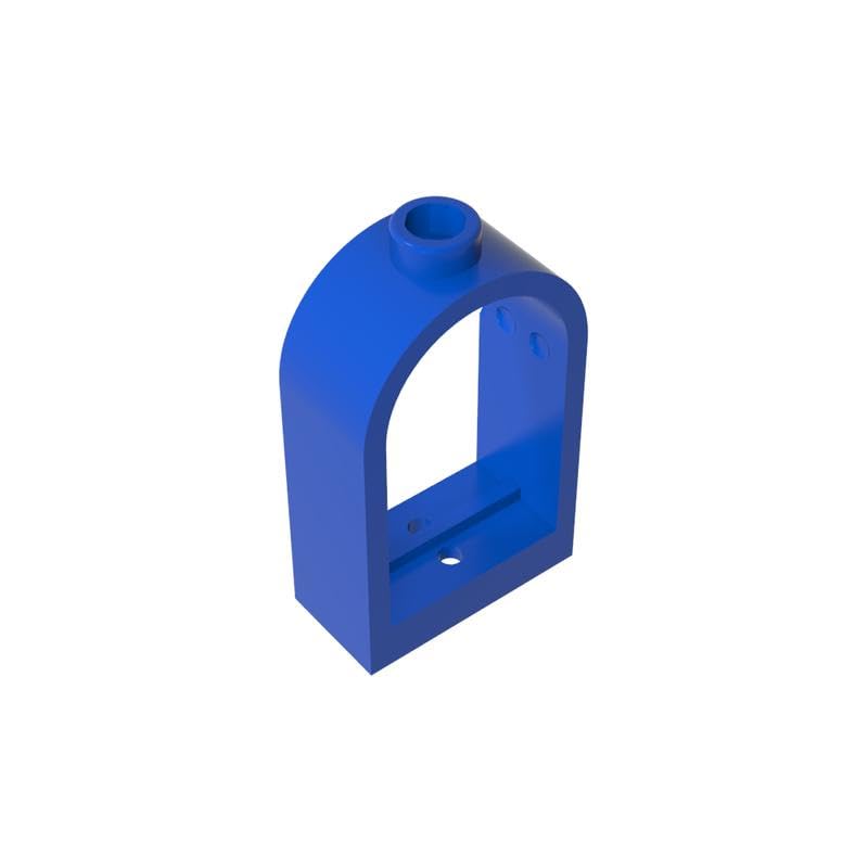 Gobricks 30044 Door 1x2x2 2/3 Dome Window Frame 50 Pieces GDS-872 Compatible with Lego Building Blocks Color:Blue โ image 1