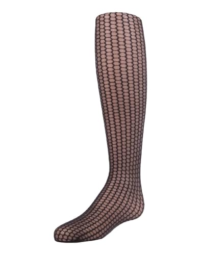 MeMoi Girls' Honeycomb Knit Sheer Nylon Tights