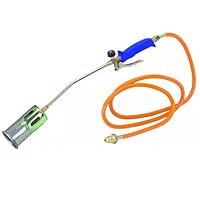 ELMA Gasbrenner Abflammgerät I Unkrautbrenner mit Ø 60 mm Düse und 3 m Schlauch I gasbrenner für gasflasche | Ergonomischer Griff, kompatibel mit Butan- und Propangas