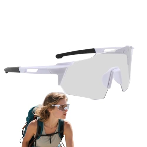 Genérico Gafas Fotocromáticas Para Ciclismo | Gafas De Ciclismo Con Protección UV - Lentes Seguros para Conducción Antiviento y Deportes:, Pesca y Actividades Outdoor