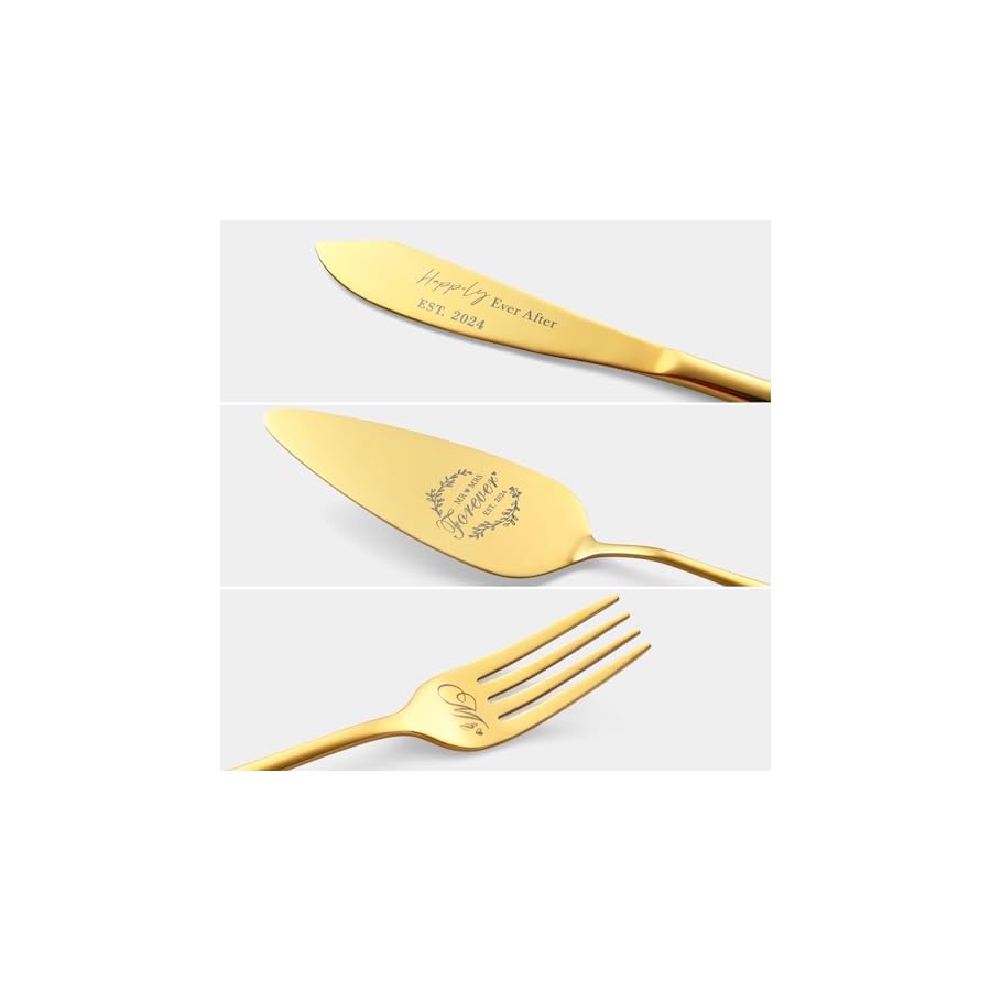Wedding-Presents-for-Couples-2024-Gold-Wedding-Cake-Knife-and-Server-Set-with-Forks-Cake-Cutting-Set-for-Wedding-Bridal-Shower-Anniversary-Engagement-Present-For-Mr-and-Mrs-Set-of-4 Galaxozent Wedding gifts for Couples, Gold Wedding Cake Knife and Server Set with Forks, Cake Cutting Set for Wedding, Bridal Shower Anniversary Engagement Present For Mr and Mrs Set of 4