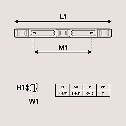 ONLINE LED STORE 15" Red 9-LED Trailer Light Bar with Black Stainless Steel Bracket [DOT Certified] [IP67 Submersible] Clearance ID Marker Tail Light for 80" or Wider Trailers