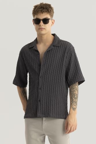 Image of SNITCH Forge Grey Textured Shirts