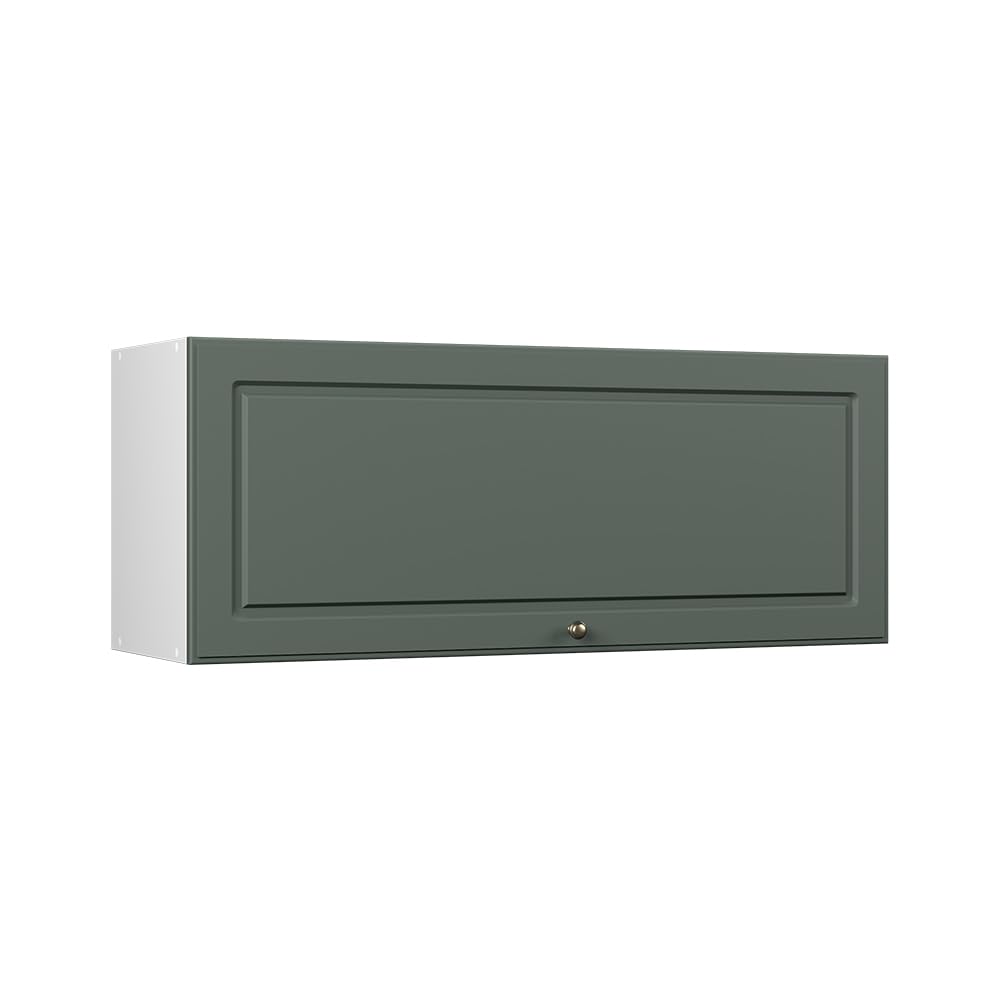 Vicco Wall cabinet Fame-Line, Green-Gold Country House/White, 100 cm