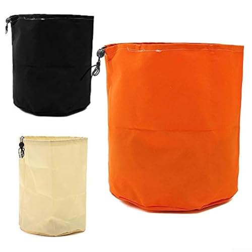 Lot de 3 housses de protection pour débroussailleuse à gazon et équipement extérieur similaire compatible avec plusieurs modèles (orange + beige + noir)