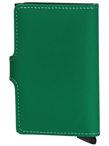 Image of Secrid Unisex Mini Wallet Travel Accessory Card Holder Envelope, Bright Green, 10,2 x 6,5 x 2,1 cm, Classic