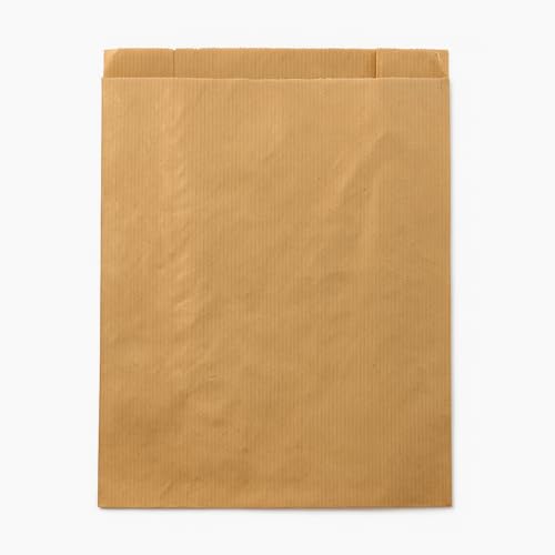 BeFreeX – Bolsas de Papel Kraft 14×5×31 cm sin Asas – Pack 250 Unidades – Resistentes, Ecológicas y Apta para Alimentos – Pan, Bollería, Bocadillos y Regalos – Fabricado en Europa