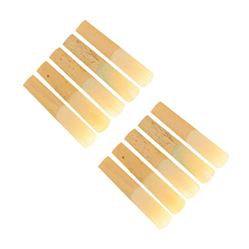 QUMIIRITY 10 Pieces Clarinet Saxophone Hardness 3.0 for Instrument Accessories Natural Fine Craftsmanship Easy to Carry