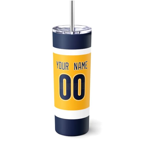 Image of ANTKING Nashville Tumbler 20oz Travel Mug Custom Name Number Gifts | Stainless Steel Insulated Coffee Cup for Men Women