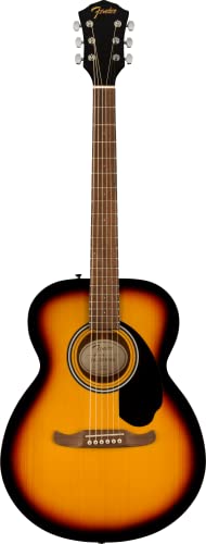 Fender FA-135 Concert Sunburst – Guitare Acoustique - Les Beatles, Paul McCartney, John Lennon, RIngo Starr, George Harrison Fender FA-135 Concert Sunburst - Guitare Acoustique