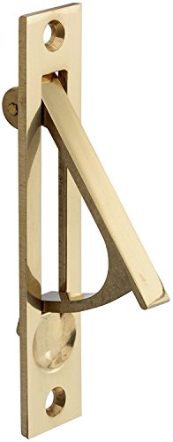 Tirador de borde para puerta corrediza de latón macizo miniatura 2