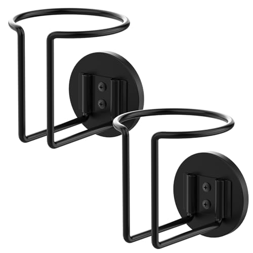 2 Pack Magnetic Cup Holder Durmmur SUS 304 Stainless Steel Magnetic Cup Caddy Magnetic Drink Holder for Tractor Mower Truck School Bus Refrigerator Treadmill Magnet Can Holder on Metal Surface