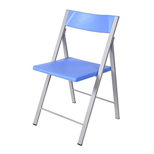 ZSYUN Stack Chair Movable Training Chair Office Chair Staff Work Chair Public Plastic Chair Living Room Chair (Color : Light blue, Size : 46x45.5x76.5cm)
