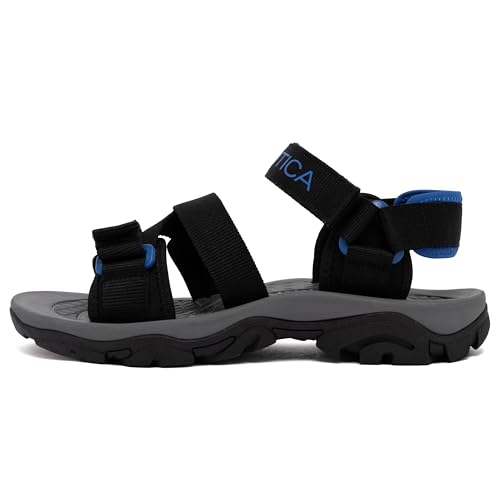 Image of Nautica Men's Athletic Sport Sandals - Adjustable Strap, Comfortable Open-Toe Hiking & Walking Sandals with Cushioned Sole