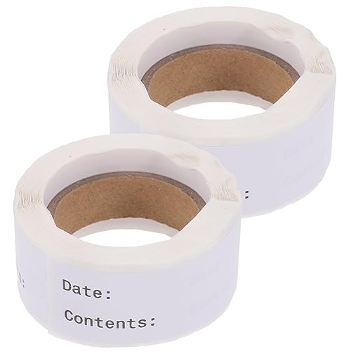 Étiquettes alimentaires vides pour marquer la date et identifier les aliments